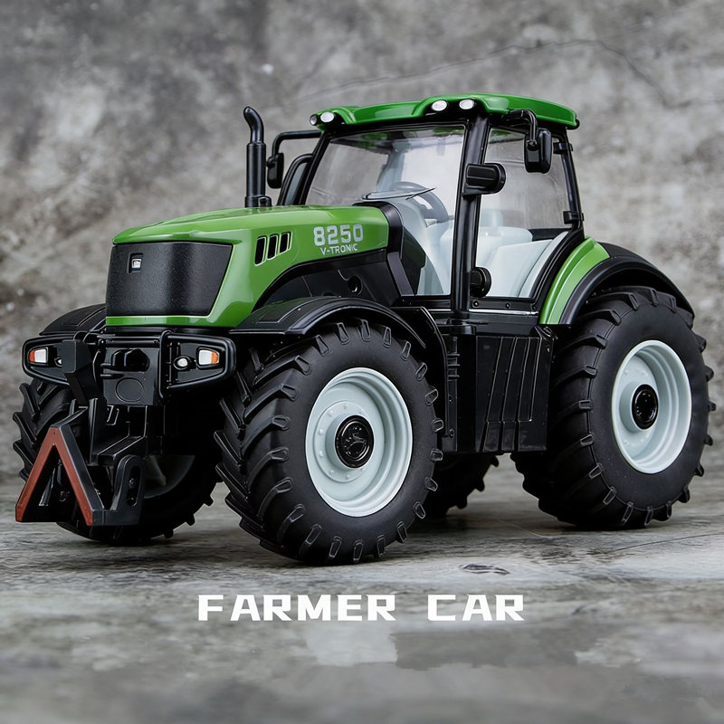 Agriculture Farming For Kids - نموذج جرار معدني مصبوب بمقياس 1/30،