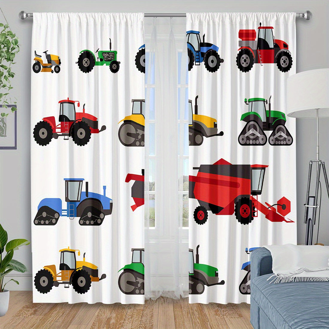 Agriculture Farming For Kids - ستارة بتصميم جرار كرتوني ملون، طباعة