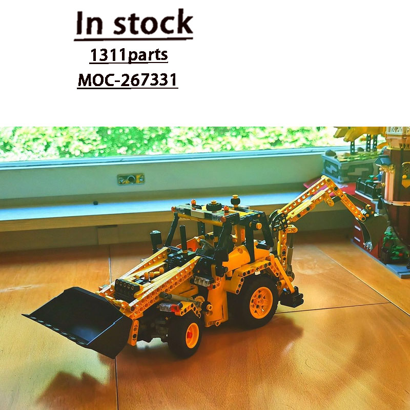 Agriculture Farming For Kids - MOC-267331 نموذج مكعبات بناء لودر حفار