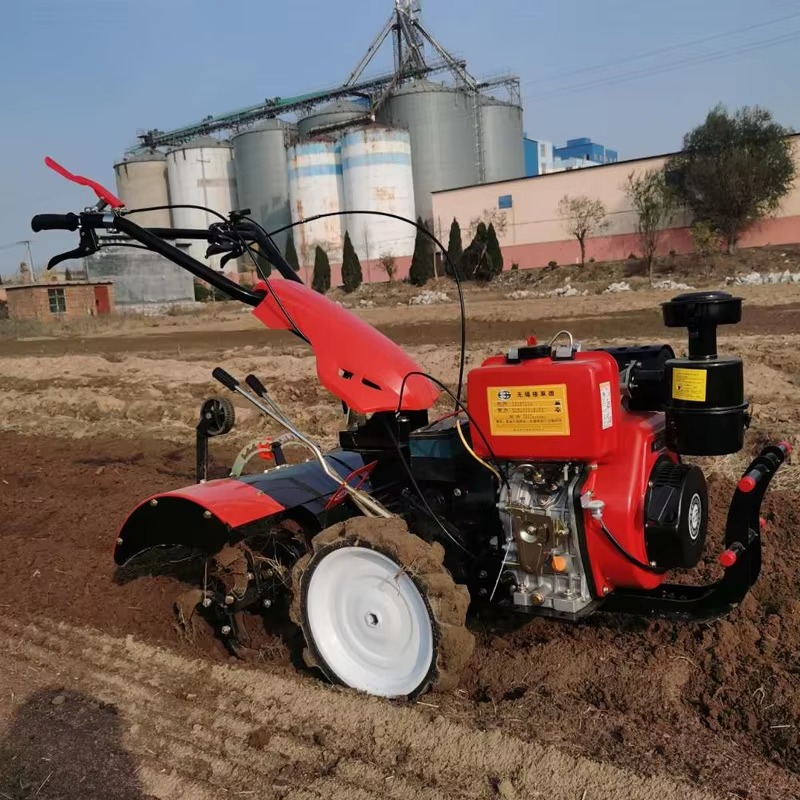 محراث دوار يدوي للحدائق والزرا - مراجعة Agriculture Farming Tractor وسعره