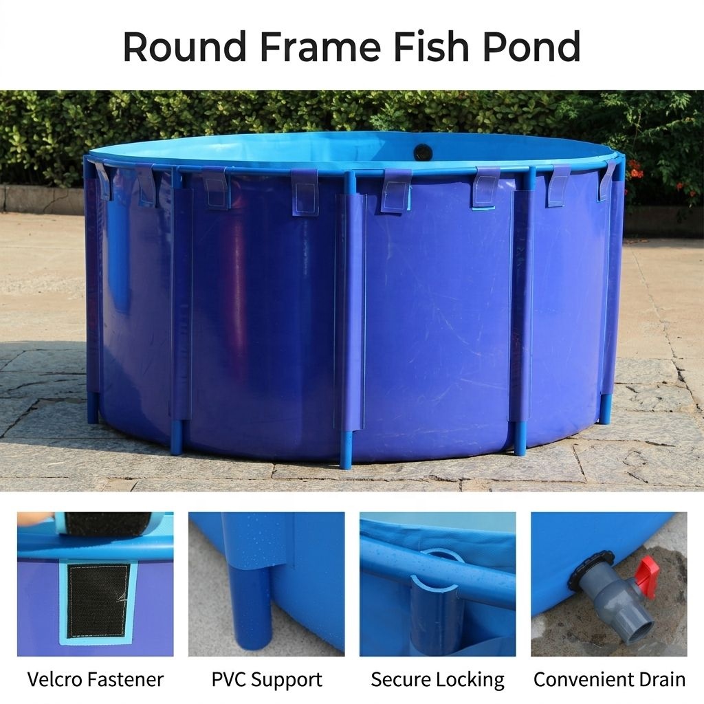 حوض سمك متين من البولي فينيل ك - مراجعة Farm Pond Liner وسعره