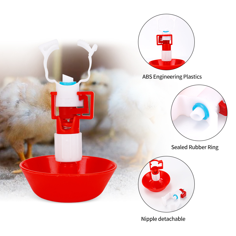 5/10 مجموعات التلقائي الدجاج ا - مراجعة Chicken Nipple Drinker وسعره