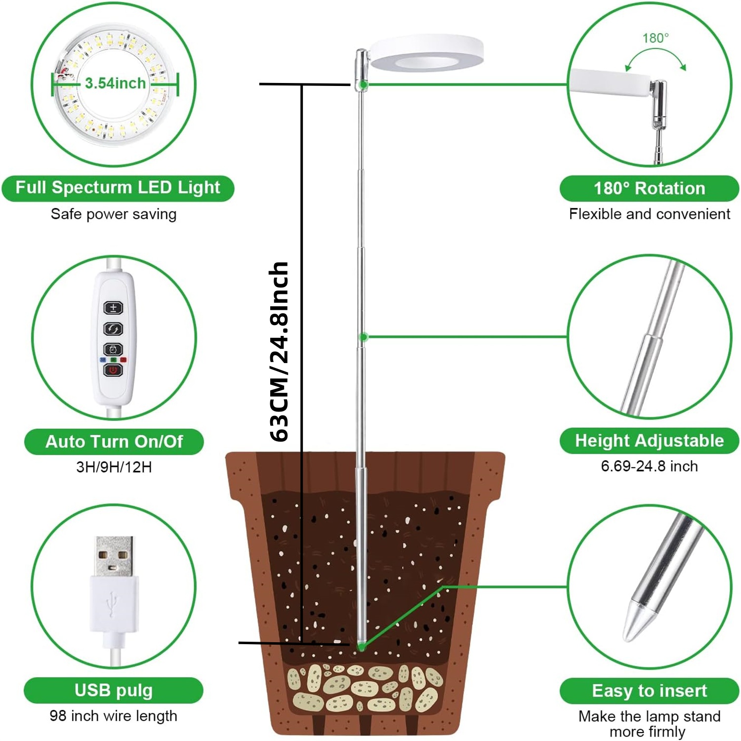 مصباح نمو النباتات LED بثلاثة  - مراجعة Hydroponic Nft Channel وسعره